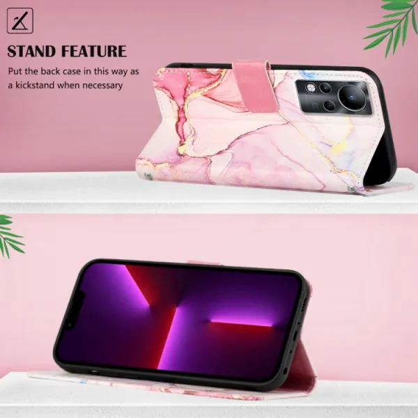 ART MARBLE Peňaženkový kryt Infinix Zero X Pro ROSE GOLD
