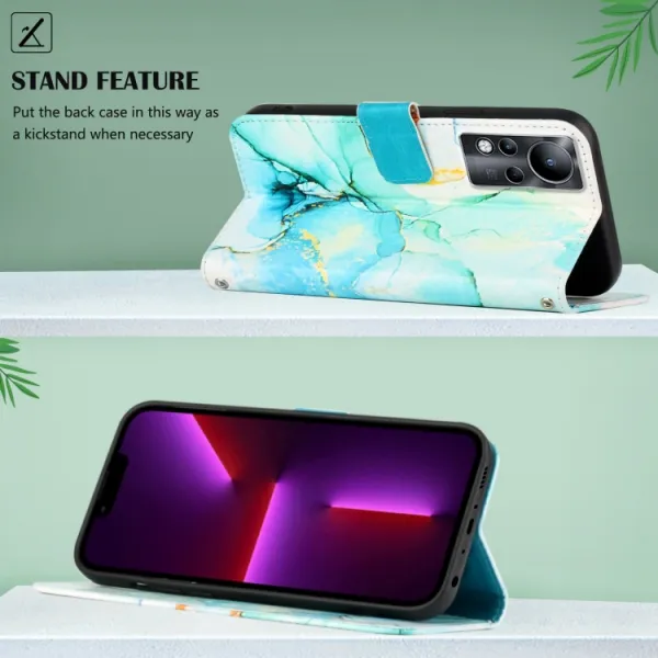 ART MARBLE Peňaženkový kryt Infinix Zero X Pro GREEN