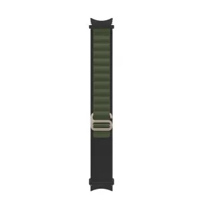 NYLON Remienok pre Samsung Galaxy Watch 5 (40mm / 44mm) 5 Pro 45mm čierny-zelený