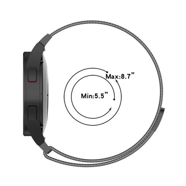 MILANESE Kovový remienok Samsung Galaxy Watch 5 (40mm / 44mm) 5 Pro 45mm ružový