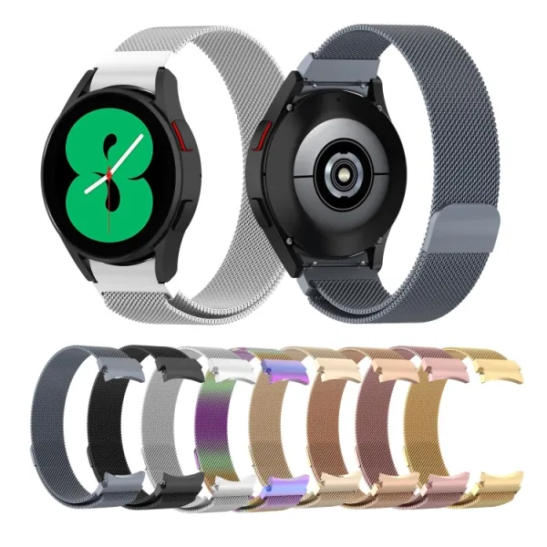MILANESE Kovový remienok Samsung Galaxy Watch 5 (40mm / 44mm) 5 Pro 45mm ružový