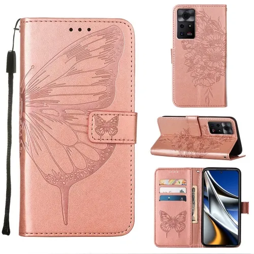 ART BUTTERFLY Peňaženkový kryt Infinix Zero X Pro ružový