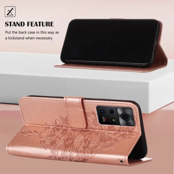 ART BUTTERFLY Peňaženkový kryt Infinix Zero X Pro ružový