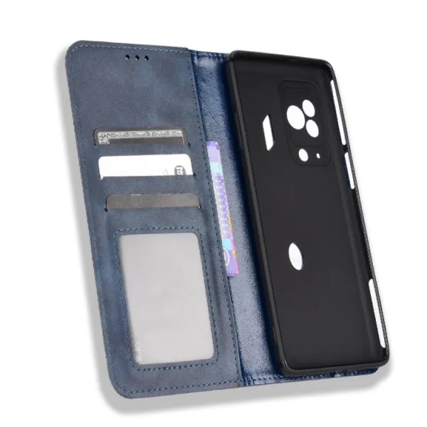 BUSINESS Peňaženkový kryt pre Xiaomi Black Shark 5 Pro 5G modrý