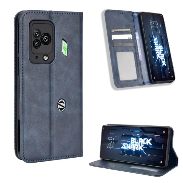 BUSINESS Peňaženkový kryt pre Xiaomi Black Shark 5 Pro 5G modrý