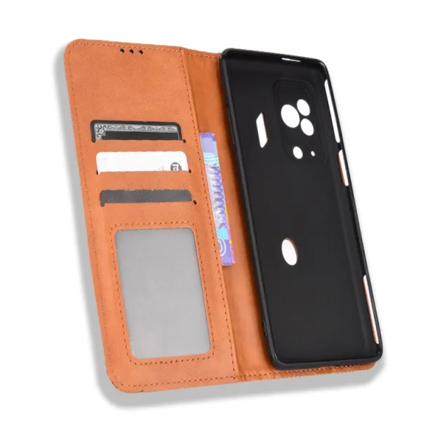 BUSINESS Peňaženkový kryt pre Xiaomi Black Shark 5 Pro 5G hnedý