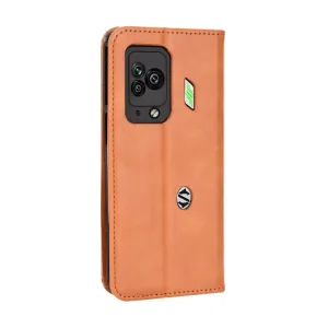 BUSINESS Peňaženkový kryt pre Xiaomi Black Shark 5 Pro 5G hnedý