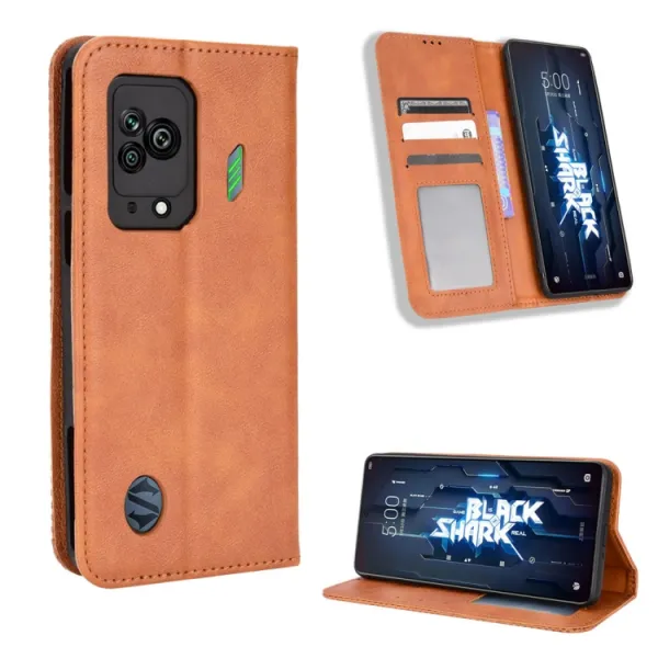 BUSINESS Peňaženkový kryt pre Xiaomi Black Shark 5 hnedý