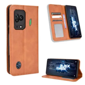 BUSINESS Peňaženkový kryt pre Xiaomi Black Shark 5 hnedý