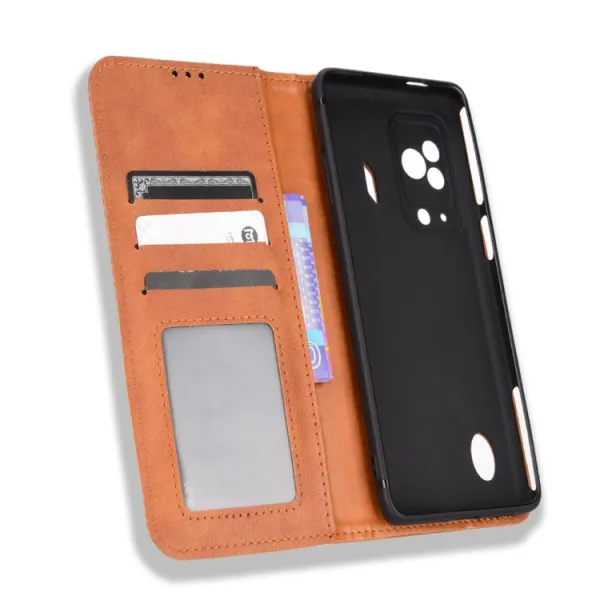 BUSINESS Peňaženkový kryt pre Xiaomi Black Shark 5 hnedý