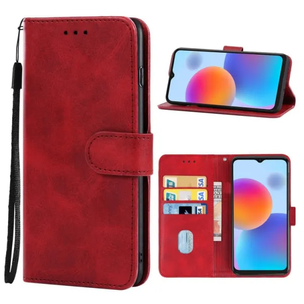 SMOOTH Peňaženkové puzdro pre ZTE Blade A72 (nevhodné pre verziu A7040) červené