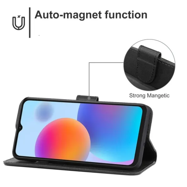 SMOOTH Peňaženkové puzdro pre ZTE Blade A72 (nevhodné pre verziu A7040) čierne
