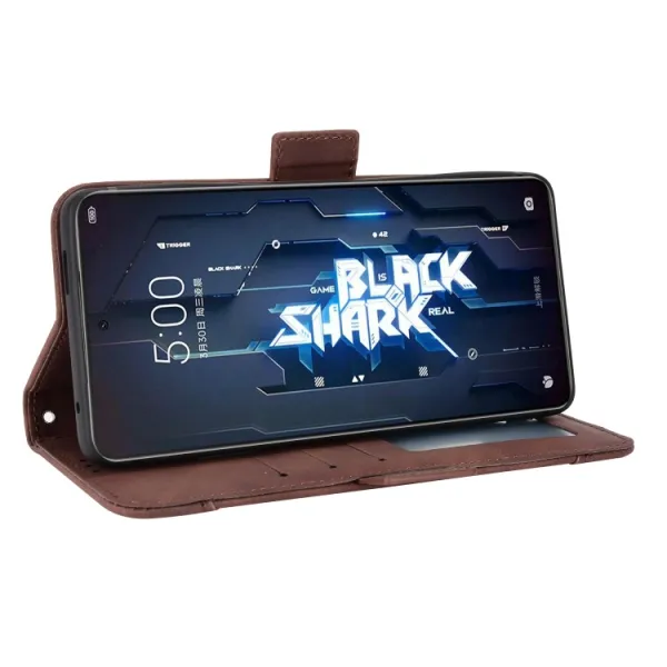 SLOT Peňaženkový obal pre Xiaomi Black Shark 5 Pro 5G hnedý