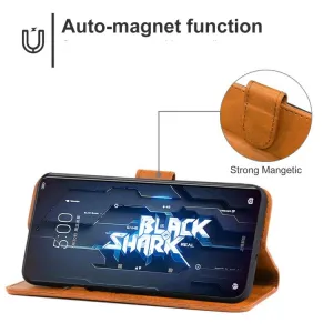 SMOOTH Peňaženkové puzdro pre Xiaomi Black Shark 5 hnedé