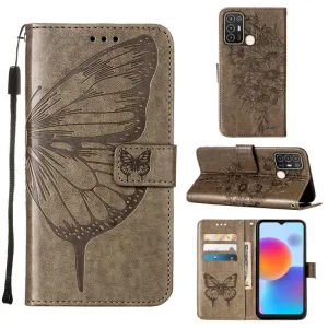 ART BUTTERFLY Peňaženkový kryt ZTE Blade A52 šedý