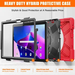 SOLID Odolný kryt pre Lenovo Tab M10 3. generácia (TB328FU / TB328XU) červený