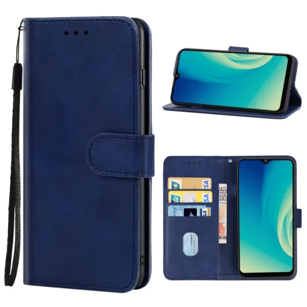 SMOOTH Peňaženkové puzdro pre ZTE Blade A52 modré