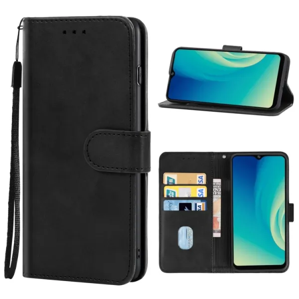 SMOOTH Peňaženkové puzdro pre ZTE Blade A52 čierne