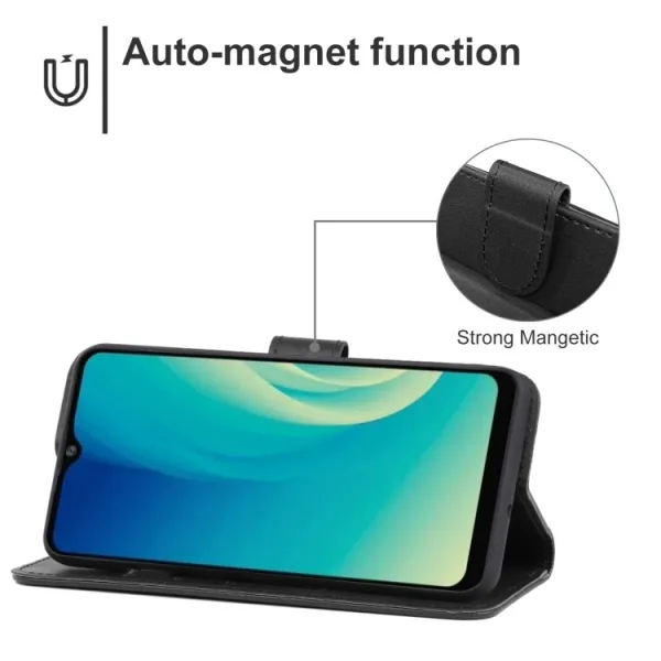 SMOOTH Peňaženkové puzdro pre ZTE Blade A52 čierne