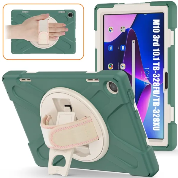 SOLID Odolný kryt pre Lenovo Tab M10 3. generácia (TB328FU / TB328XU) tmavozelený