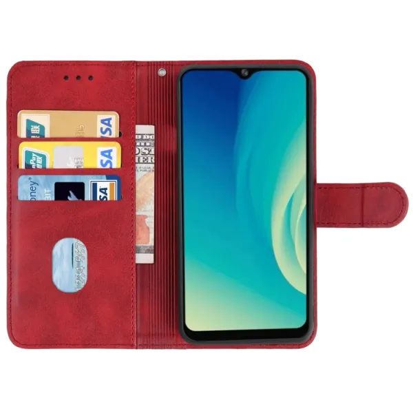 SMOOTH Peňaženkové puzdro pre ZTE Blade A52 červené