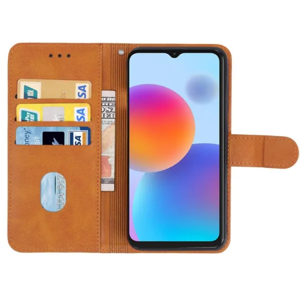 SMOOTH Peňaženkové puzdro pre ZTE Blade A72 (nevhodné pre verziu A7040) hnedé