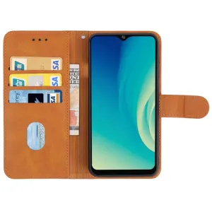 SMOOTH Peňaženkové puzdro pre ZTE Blade A52 hnedé