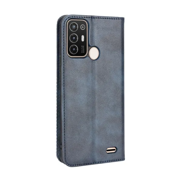 BUSINESS Peňaženkový kryt pre ZTE Blade A52 modrý