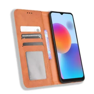 BUSINESS Peňaženkový kryt pre ZTE Blade A52 hnedý
