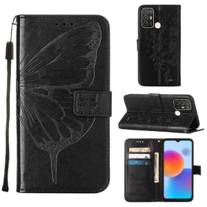 ART BUTTERFLY Peňaženkový kryt ZTE Blade A52 čierny