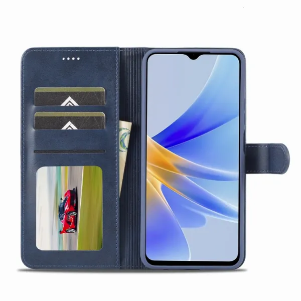 IMEEKE Peňaženkový obal pre Oppo A78 5G modrý