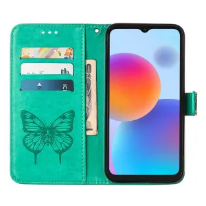 ART BUTTERFLY Peňaženkový kryt ZTE Blade A52 zelený