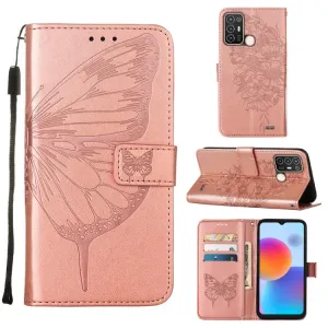 ART BUTTERFLY Peňaženkový kryt ZTE Blade A52 ružový