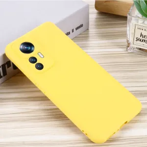 RUBBER Ochranný kryt pre Xiaomi 12T Pro žltý
