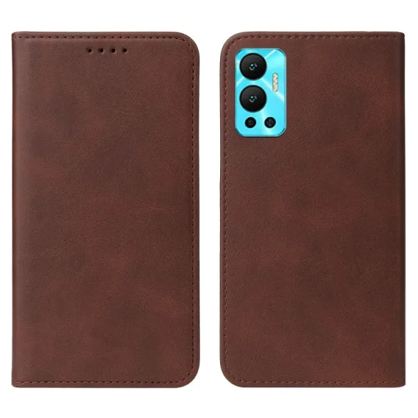 MAGNETIC Zaklápací kryt pre Infinix Hot 11 hnedý