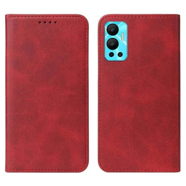 MAGNETIC Zaklápací kryt pre Infinix Hot 11 červený