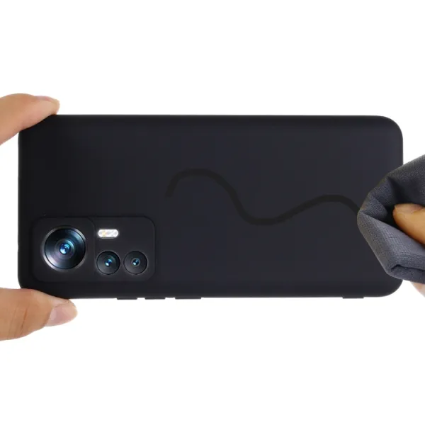 RUBBER Ochranný kryt pre Xiaomi 12T Pro čierny