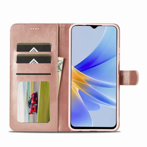 IMEEKE Peňaženkový obal pre Oppo A78 5G ružový