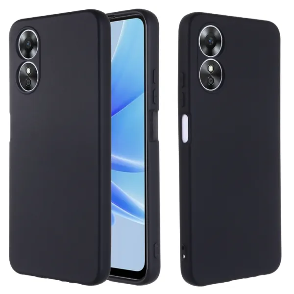 RUBBER Ochranný kryt pre Oppo A17 čierny