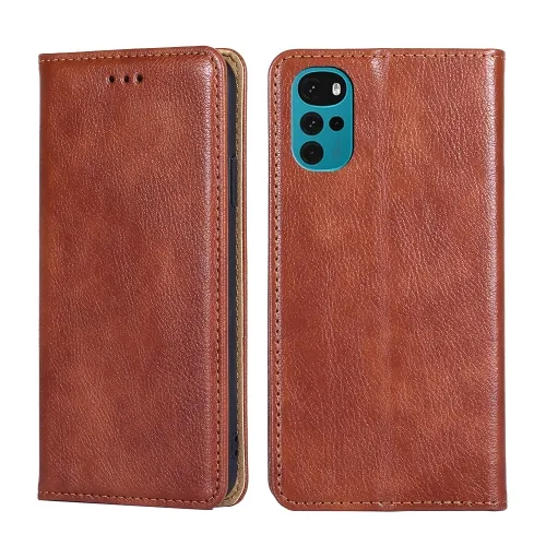 MAGNETIC Zaklápací kryt pre Motorola Moto E22s hnedý