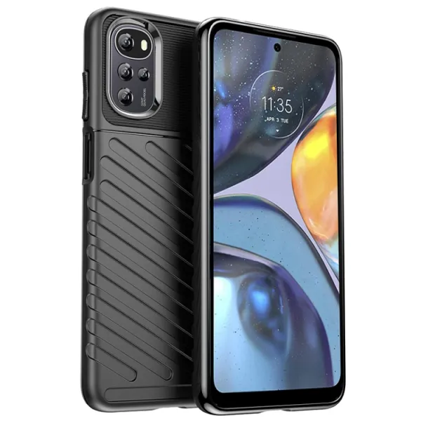 THUNDER Ochranný kryt Motorola Moto E22s čierny
