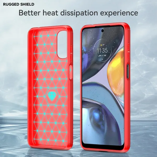 FLEXI TPU Kryt pre Motorola Moto E22s červený