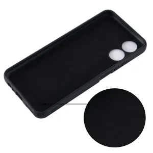 RUBBER Ochranný kryt pre Oppo A17 čierny