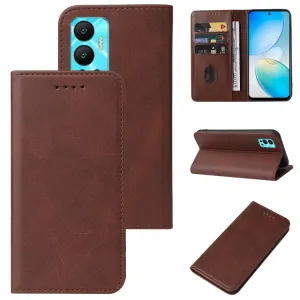 MAGNETIC Zaklápací kryt pre Infinix Hot 11 hnedý