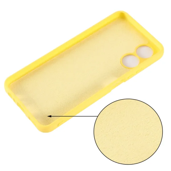 RUBBER Ochranný kryt pre Oppo A17 žltý