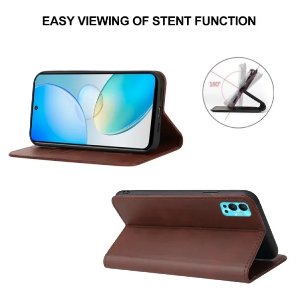 MAGNETIC Zaklápací kryt pre Infinix Hot 11 hnedý