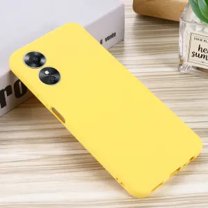 RUBBER Ochranný kryt pre Oppo A17 žltý