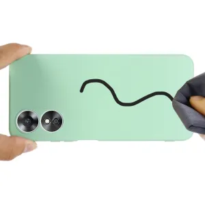 RUBBER Ochranný kryt pre Oppo A17 zelený