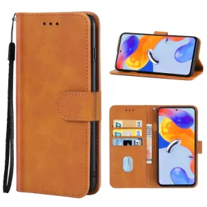SMOOTH Peňaženkové puzdro pre Xiaomi Redmi Note 11 Pro 5G / Note 11 Pro hnedé