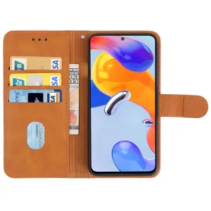 SMOOTH Peňaženkové puzdro pre Xiaomi Redmi Note 11 Pro 5G / Note 11 Pro hnedé